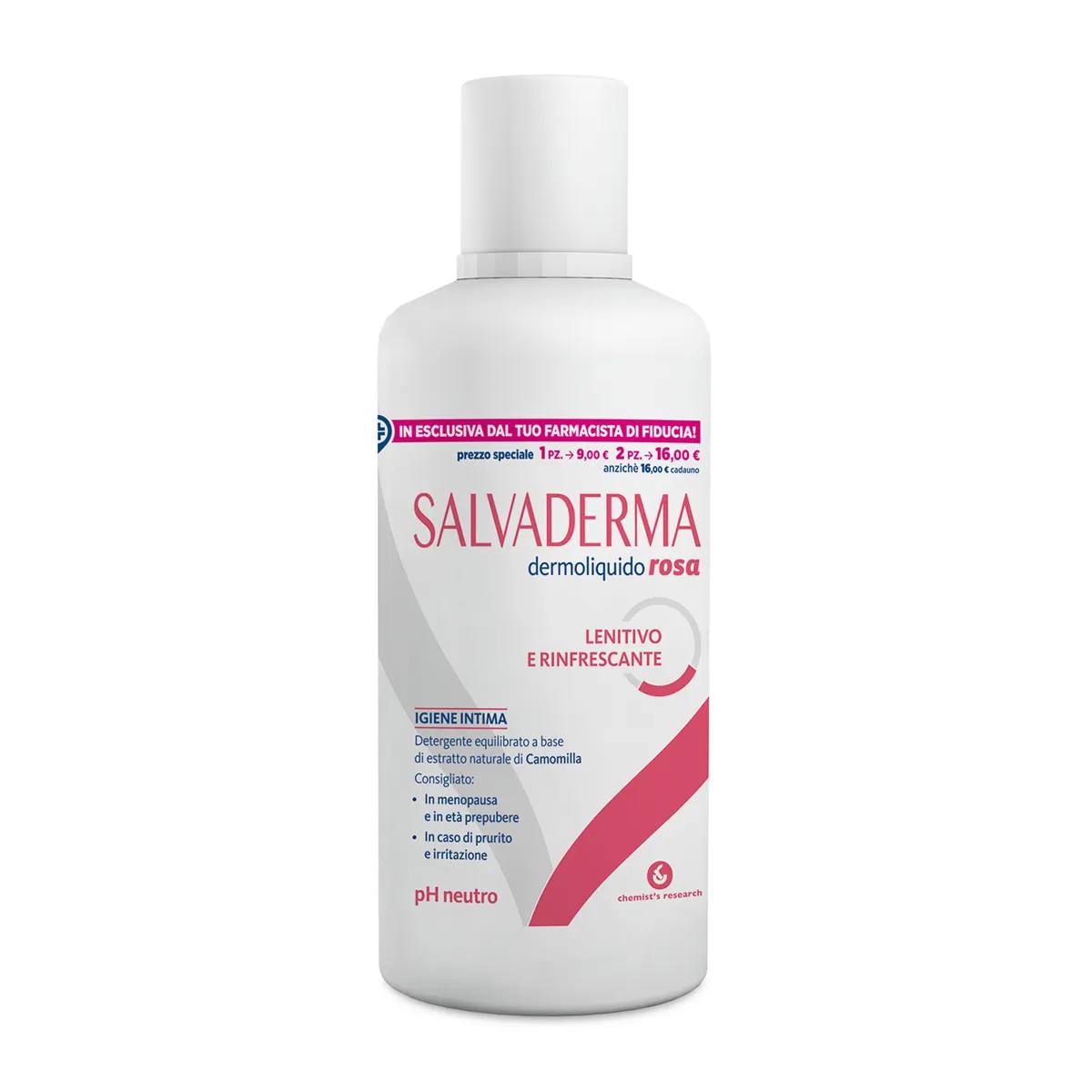 Chemist s Research Salvaderma Rosa Detergente Intimo 500 Ml