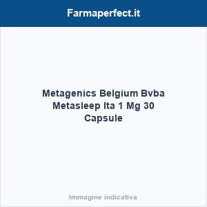 Metagenics Belgium Bvba Metasleep Ita 1 Mg 30 Capsule
