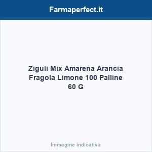 Ziguli Mix Amarena Arancia Fragola Limone 100 Palline 60 G