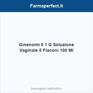 Ginenorm 0,1 G Soluzione Vaginale 5 Flaconi 100 Ml