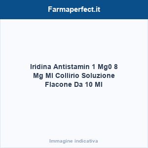 Iridina Antistamin 1 Mg + 0,8 Mg/Ml Collirio, Soluzione Flacone Da 10 Ml