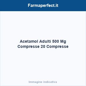 Acetamol Adulti 500 Mg Compresse 20 Compresse